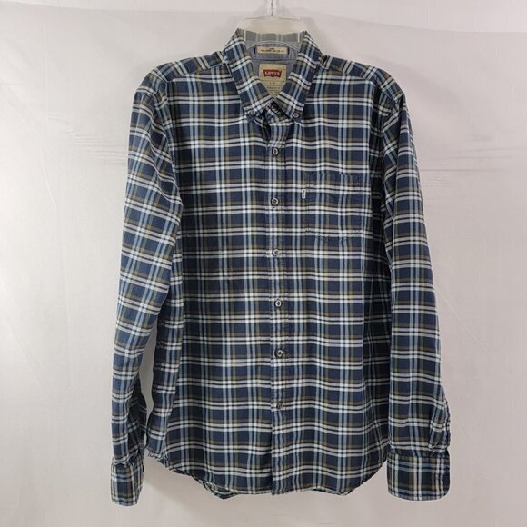 Levi’s Signature Slim Fit Men’s Outdoor Button Down Long Sleeve Shirt - Large - Picture 13 of 14